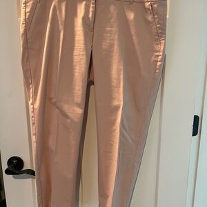 Ann Taylor Cropped Pants in Blush Pink